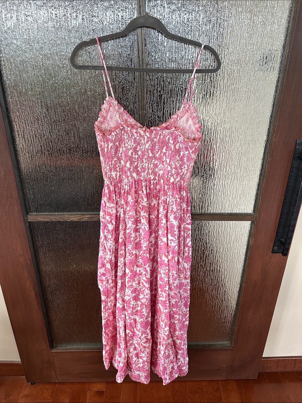 Free People Pink Floral Smocked Maxi Dress - Picture 11 of 13